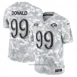 Maglia NFL Limited Los Angeles Rams Aaron Donald 2024 Salute To Service Retired Grigio