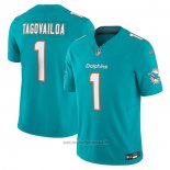 Maglia NFL Limited Miami Dolphins Tua Tagovailoa Vapor F.U.S.E. Verde2