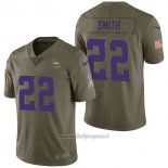 Maglia NFL Limited Minnesota Vikings 22 Harrison Smith 2017 Salute To Service Verde