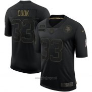 Maglia NFL Limited Minnesota Vikings Cook 2020 Salute To Service Nero