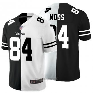 Maglia NFL Limited Minnesota Vikings Moss Black White Split