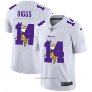 Maglia NFL Limited Minnesota Vikings Oiggs Logo Dual Overlap Bianco