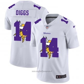 Maglia NFL Limited Minnesota Vikings Oiggs Logo Dual Overlap Bianco
