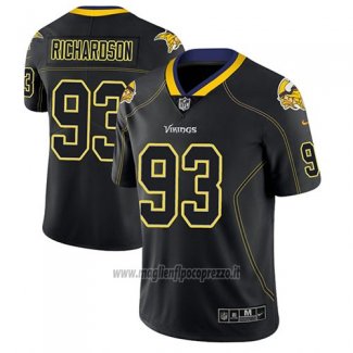 Maglia NFL Limited Minnesota Vikings Sheldon Richardson Nero Color Rush 2018 Lights Out