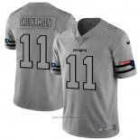 Maglia NFL Limited New England Patriots Edelman Team Logo Gridiron Grigio