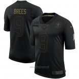 Maglia NFL Limited New Orleans Saints Brees 2020 Salute To Service Nero