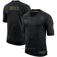 Maglia NFL Limited New Orleans Saints Brees 2020 Salute To Service Nero