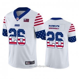 Maglia NFL Limited New York Giants Saquon Barkley Independence Day Bianco