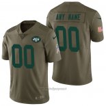 Maglia NFL Limited New York Jets Personalizzate 2017 Salute To Service Verde