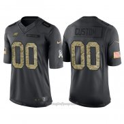 Maglia NFL Limited Philadelphia Eagles Personalizzate 2016 Salute To Service Nero