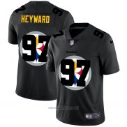 Maglia NFL Limited Pittsburgh Steelers Heyward Logo Dual Overlap Nero