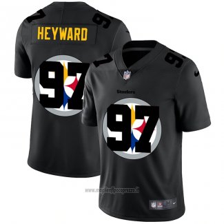 Maglia NFL Limited Pittsburgh Steelers Heyward Logo Dual Overlap Nero