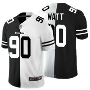 Maglia NFL Limited Pittsburgh Steelers Watt Black White Split