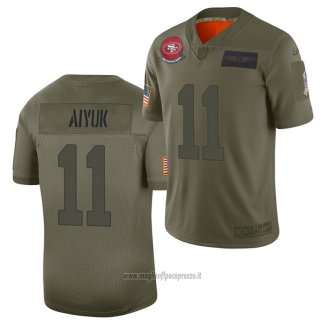 Maglia NFL Limited San Francisco 49ers Brandon Aiyuk 2019 Salute To Service Verde