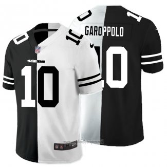 Maglia NFL Limited San Francisco 49ers Garoppolo Black White Split