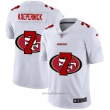 Maglia NFL Limited San Francisco 49ers Kaepernick Logo Dual Overlap Bianco