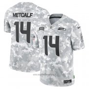 Maglia NFL Limited Seattle Seahawks DK Metcalf 2024 Salute To Service Grigio