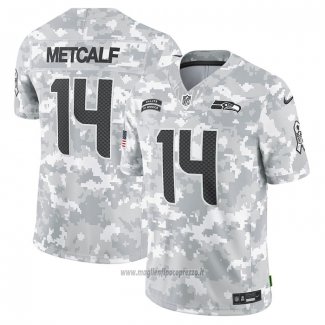 Maglia NFL Limited Seattle Seahawks DK Metcalf 2024 Salute To Service Grigio