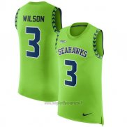 Maglia NFL Limited Seattle Seahawks Senza Maniche 3 Wilson Verde