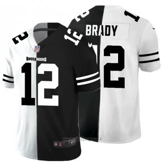 Maglia NFL Limited Tampa Bay Buccaneers Brady White Black Split