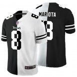 Maglia NFL Limited Tennessee Titans Mariota Black White Split