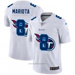 Maglia NFL Limited Tennessee Titans Mariota Logo Dual Overlap Bianco