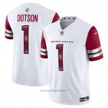 Maglia NFL Limited Washington Commanders Jahan Dotson Vapor F.u.s.e. Bianco