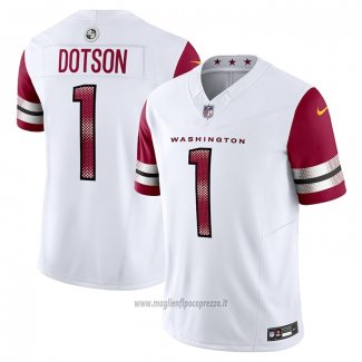 Maglia NFL Limited Washington Commanders Jahan Dotson Vapor F.u.s.e. Bianco