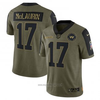 Maglia NFL Limited Washington Commanders Terry Mclaurin 2021 Salute To Service Verde