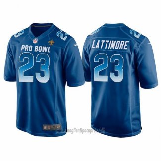 Maglia NFL Pro Bowl New Orleans Saints 23 Marshon Lattimore NFC 2018 Blu
