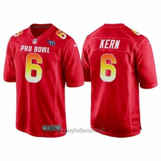 Maglia NFL Pro Bowl Tennessee Titans 6 Brett Kern AFC 2018 Rosso