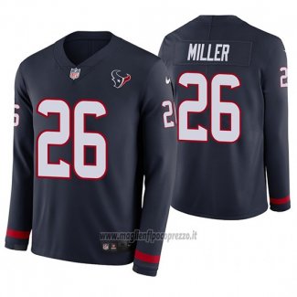 Maglia NFL Therma Manica Lunga Houston Texans Lamar Miller Blu