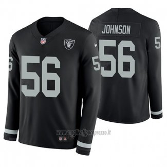 Maglia NFL Therma Manica Lunga Las Vegas Raiders Derrick Johnson Nero