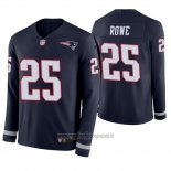 Maglia NFL Therma Manica Lunga New England Patriots Eric Rowe Blu