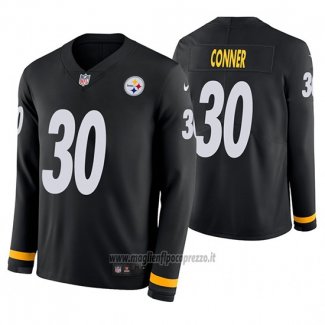 Maglia NFL Therma Manica Lunga Pittsburgh Steelers James Conner Nero