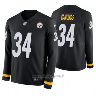 Maglia NFL Therma Manica Lunga Pittsburgh Steelers Terrell Edmunds Nero