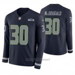 Maglia NFL Therma Manica Lunga Seattle Seahawks Brad Mcdougald Blu