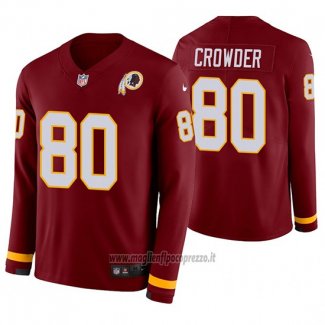 Maglia NFL Therma Manica Lunga Washington Commanders Jamison Crowder Rosso