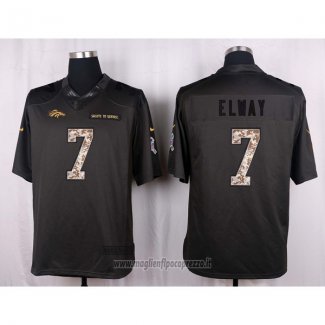 Maglia NFL Anthracite Denver Broncos Elway 2016 Salute To Service