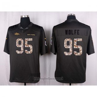 Maglia NFL Anthracite Denver Broncos Wolfe 2016 Salute To Service