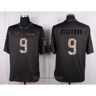 Maglia NFL Anthracite Detroit Lions Stafford 2016 Salute To Service