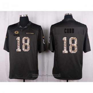 Maglia NFL Anthracite Green Bay Packers Cobb 2016 Salute To Service