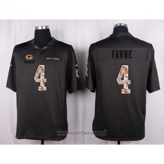 Maglia NFL Anthracite Green Bay Packers Faver 2016 Salute To Service