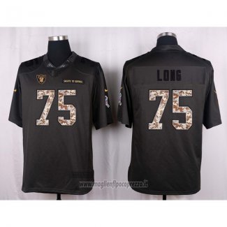 Maglia NFL Anthracite Las Vegas Raiders Long 2016 Salute To Service