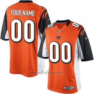 Maglia NFL Cincinnati Bengals Personalizzate Arancione
