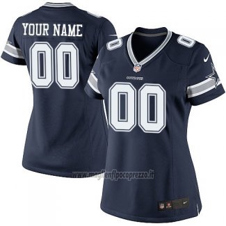 Maglia NFL Donna Dallas Cowboys Personalizzate Blu