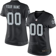 Maglia NFL Donna Las Vegas Raiders Personalizzate Nero