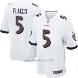 Maglia NFL Game Baltimore Ravens Flacco Bianco