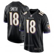 Maglia NFL Game Baltimore Ravens Roquan Smith Alternato Nero