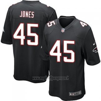 Maglia NFL Game Bambino Atlanta Falcons Jones Nero
